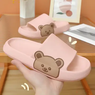 2022 Cartoon Bear EVA Indoor Slippers Yellow