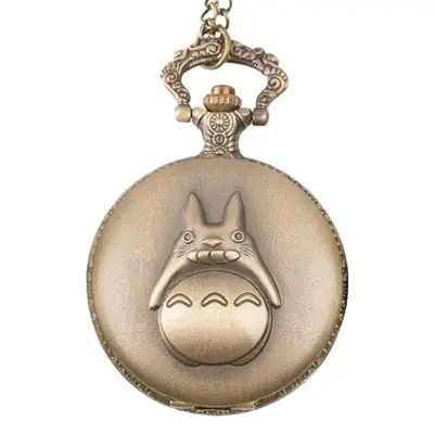 Nostalgic Cross Mirror Anime Cartoon Bronze Pocket Watch