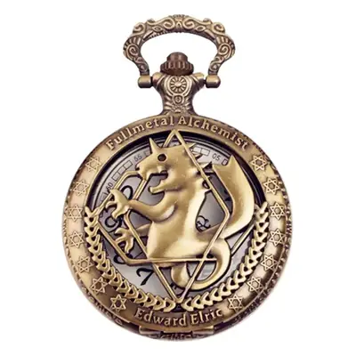 Naruto Cross Mirror Pocket Watch Necklace for Men Women