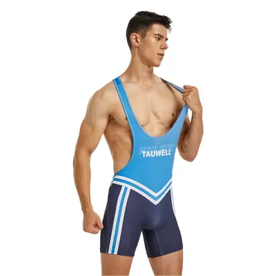 Men Elastic Back Wrist Vest Grey White Training Wear