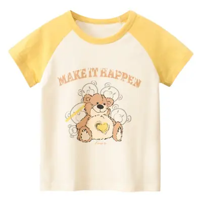 Korean Kids Bear T-Shirt Summer Short Sleeve