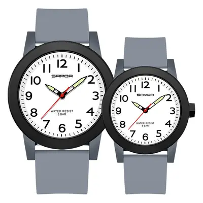 Sanda Couple Watches Blue Silicone All-match Wear