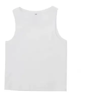 Men's White Heavy Threaded Vest Sports Training Vest