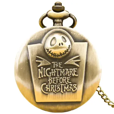 Jack Skull Steampunk Pocket Watch with Chain