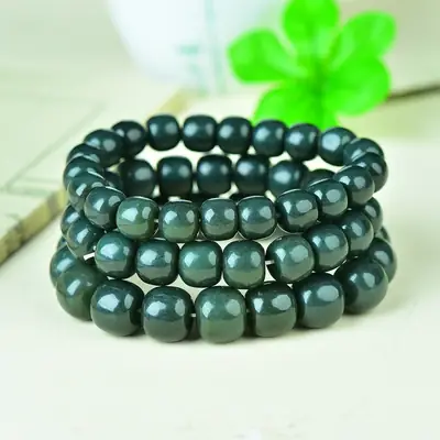 Men Women Jade Bracelet Black Green Live Supply Wholesale