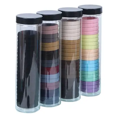 Black Rubber Hair Ring Towel 20 Pcs 51g