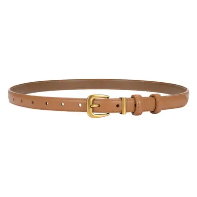 Women's Genuine Leather Narrow Waist Belt Green