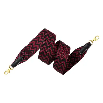 Cross-border wide shoulder webbing bag with geometric pattern