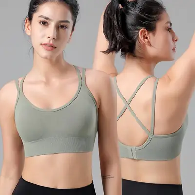 European & American Seamless Plus Size Back Cross Bra