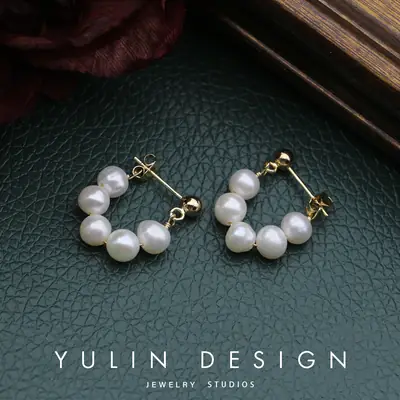 S925 Silver Pearl Earrings for Women