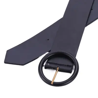 Black Belt with Gold Buckle for Women