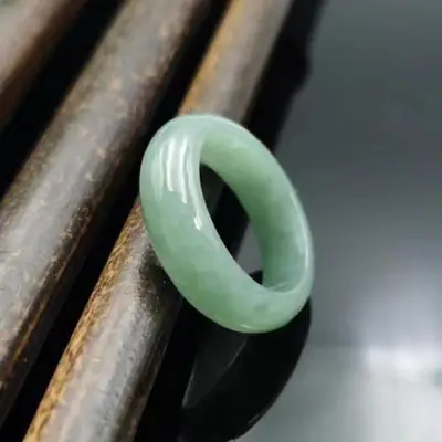 Natural Jade Cargo Ring Light Green Wholesale