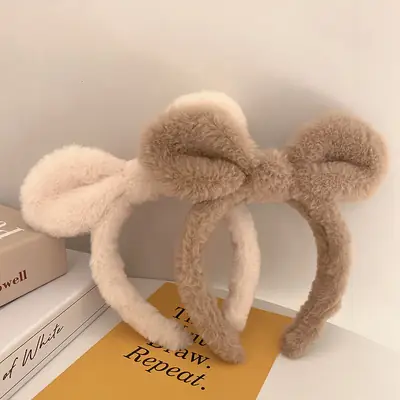 Plush Rabbit Ears Headband for Girls