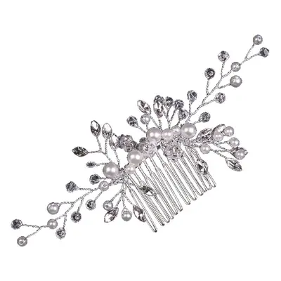2022 New Pearl Hair Comb White Crystal Hair Accessory for Banquet Updo Bride Hairpin Wholesale Celebrity Style