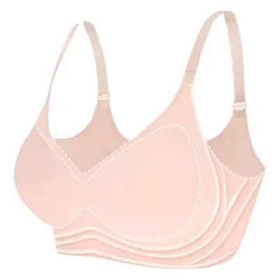 Summer Milk Silk Seamless Wire-Free Intimates for Women with Small Breasts Gathered with Big Breasts and Small 3D Anti-Sagging Bra Thin Section