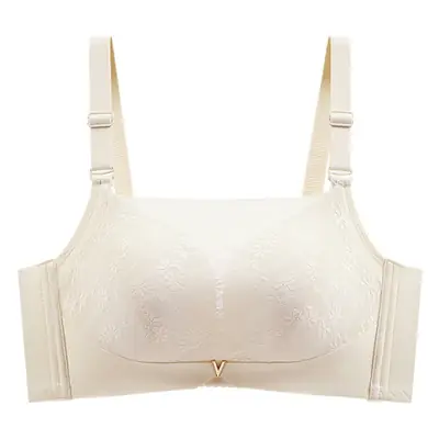 Women's Adjustable Lace Bra Pink White Adjustable Straps