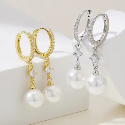 Gold Pearl Earrings for Women 2022 New Style