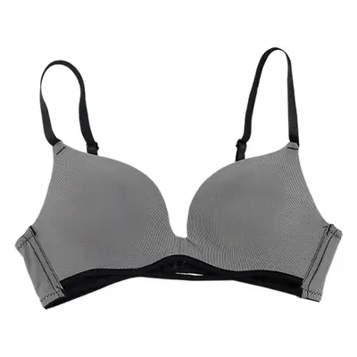 Gray French Underwear Bra with 3-Row Design
