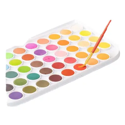 Solid watercolor powder cake 12/16/28/36/48 color beginner gouache Pigment Art factory wholesale