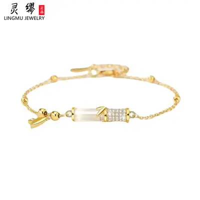 2023 New Bamboo Jade Bracelet for Girls Valentine's Day Gift