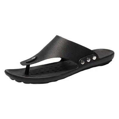 Summer New Korean Style Sandals Men's Flip-Flops Beach Shoes Fashion Casual Sandals and Slippers Indoor and Outdoor Two-Wear Men's Shoes