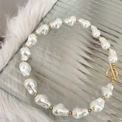 2022 New Year's Birth Year Pearl Buckle Necklace