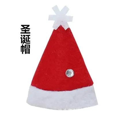 2025 Christmas Socks Red Felt Small Gift Bag