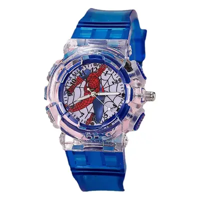 Cross-Border New Product Zhixia Children's Watch for Boys, Analog, Literacy, Led, Colorful Flashing Light, Quartz Wristwatch