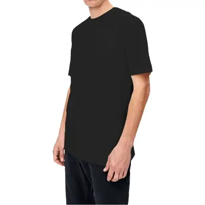 Men Green Cotton T-Shirt Short Sleeve Round Neck 160g