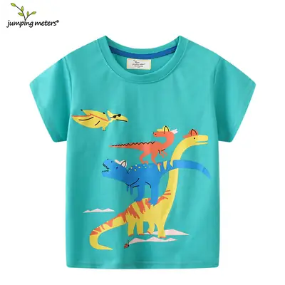 2025 Boys Blue Dragon Print T-Shirt