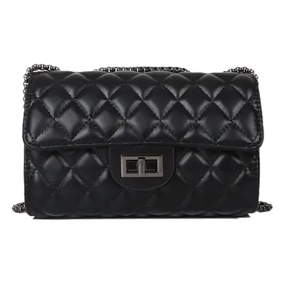 2022 Black Rhombus Chain Women's Shoulder Bag