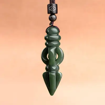 Men's Hetian Jade Magic Pesteled Pendant