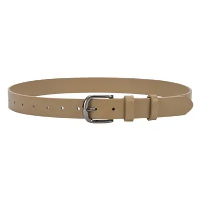 Women's Beige Pin Buckle Belt Genuine Leather
