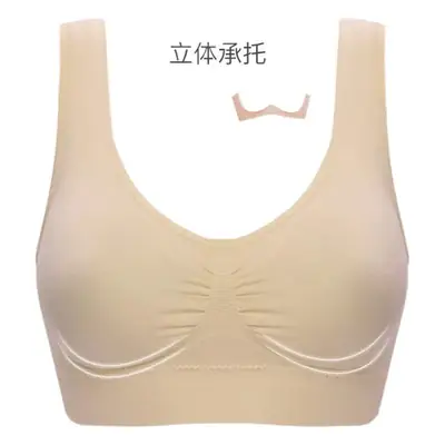 Double Layer Seamless Large Size Sports Bra Without Rims