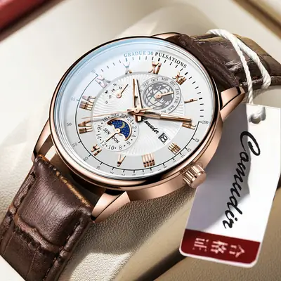Men's Swiss Quartz Watch with Suncap Design