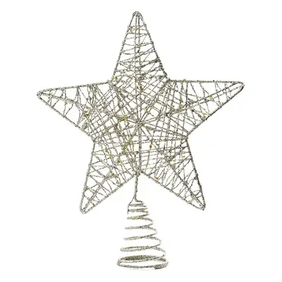 Golden 5-Piece Star Christmas Tree Decor