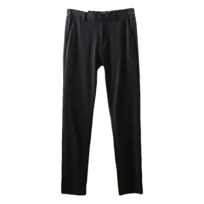 Men's Black Tencel Pants Thin Fit 1R007