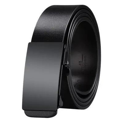 Men's Black Cross-Border Belt Automatic Buckle Business Wear