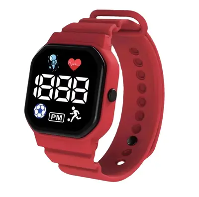 Digital Sports Watch for Men Women White LED Large Dial
