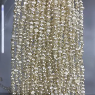 Natural Freshwater Pearl Baroque Beads 4-5mm
