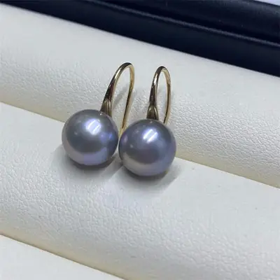 Yuhe S925 Sterling Silver Pearl Earrings White