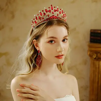 Luxury Diamond Crown for Bridal Wear European American