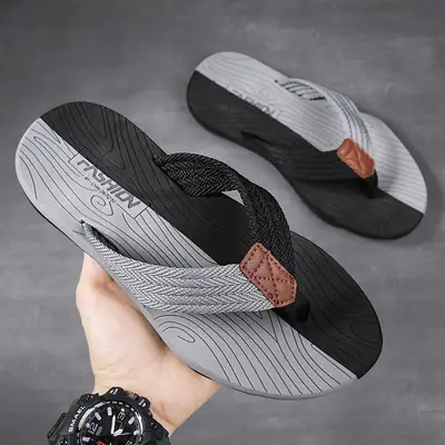 2023 Summer New Casual Slippers Korean Fashionable Beach Flip-Flops Outdoor Fashion Sandals Slippers Vietnam Slippers