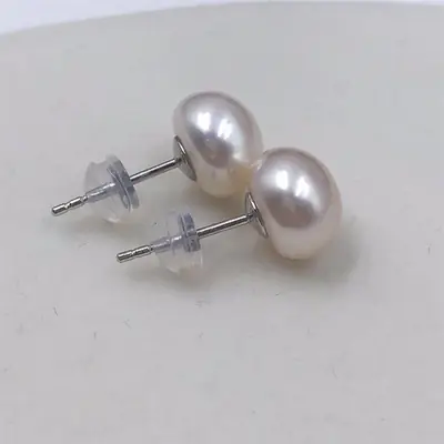 Zhuji Pearl Ear Studs S925 Sterling Silver