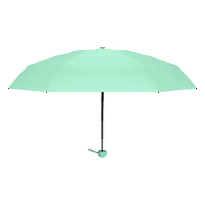 6-Bone Vinyl Parasol, Compact and Portable Flap Pocket Pants Capsule Umbrella
