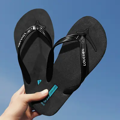 2024 Summer New Men's Casual plus size Slippers Korean Fashionable Beach Flip-Flops Outdoor Fashion Sandals