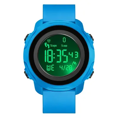 Sanda Red LED Digital Pedometer Watch for Men Women