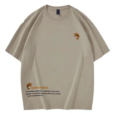 Men's Pure Cotton National Emblem T-Shirt Short Sleeve