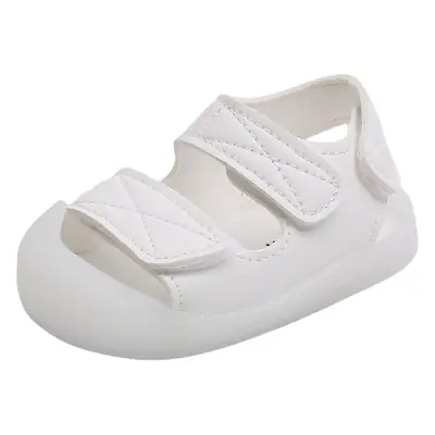 Summer Baby Sandals for Boys, Baby Shoes with Velcro, Beach Shoes, Closed-Toe Soft-Soled Toddler Shoes for Girls, Flat Shoes