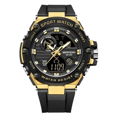 Men's Multifunctional Sport Watch with LCD Display & Waterproof Design